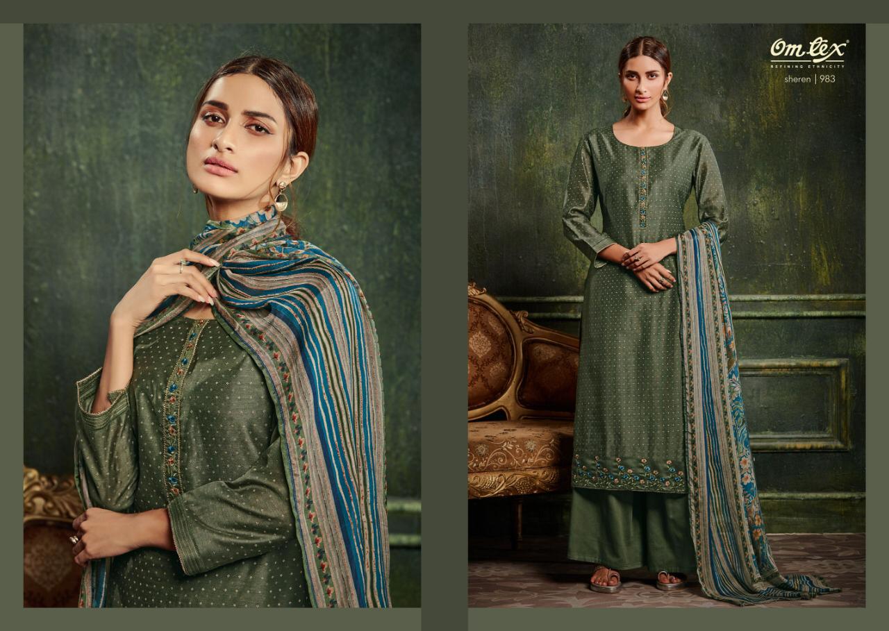 Om Tex sheren innovative style beautifully designed Salwar suits