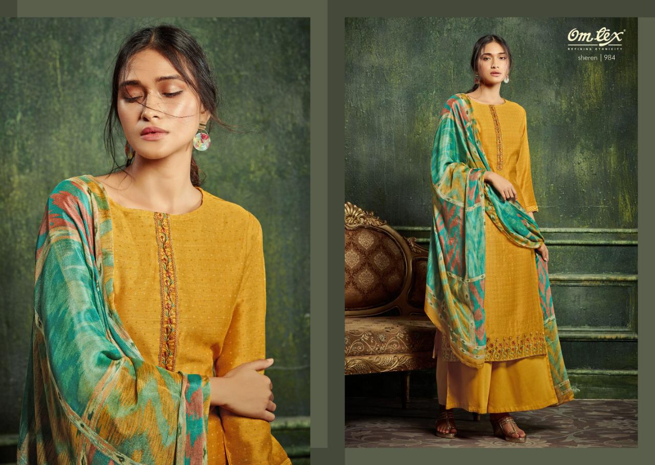 Om Tex sheren innovative style beautifully designed Salwar suits