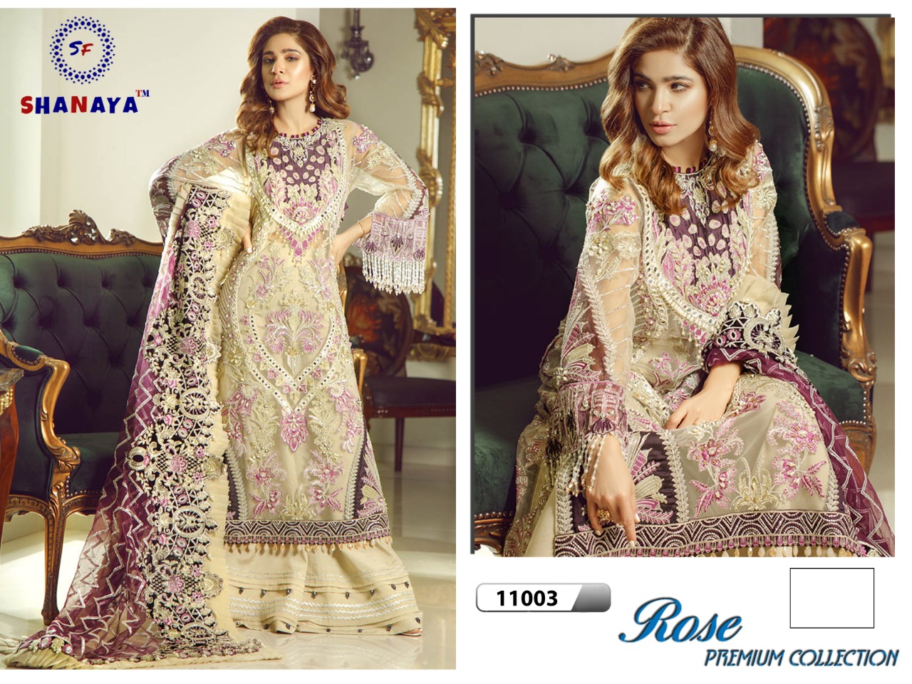 Shanaya rose premium elagant look Stylish designed Pakistani concept Beautifull Salwar suits