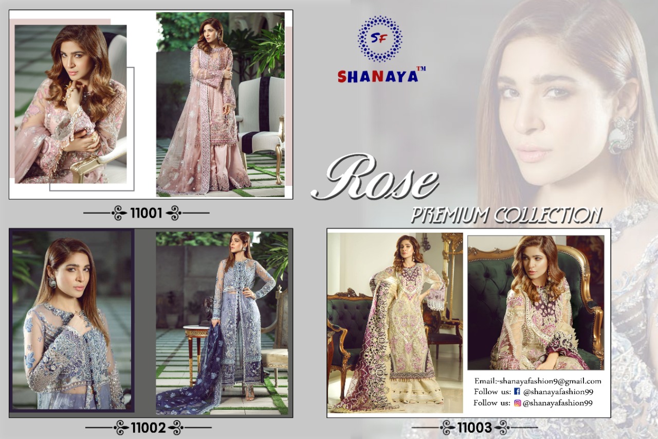 Shanaya rose premium elagant look Stylish designed Pakistani concept Beautifull Salwar suits