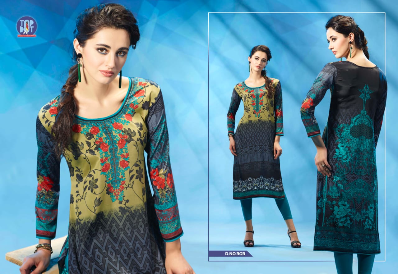 Top dot motif vol 6 stunning look beautifully designed Kurties in factory rates