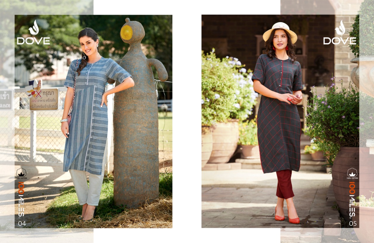 100 Miles dove charming and Beautifull Stylish look modern Kurties