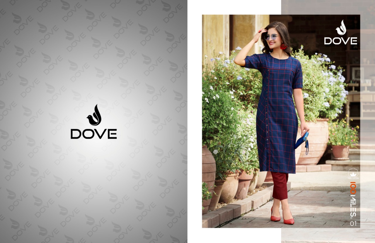 100 Miles dove charming and Beautifull Stylish look modern Kurties