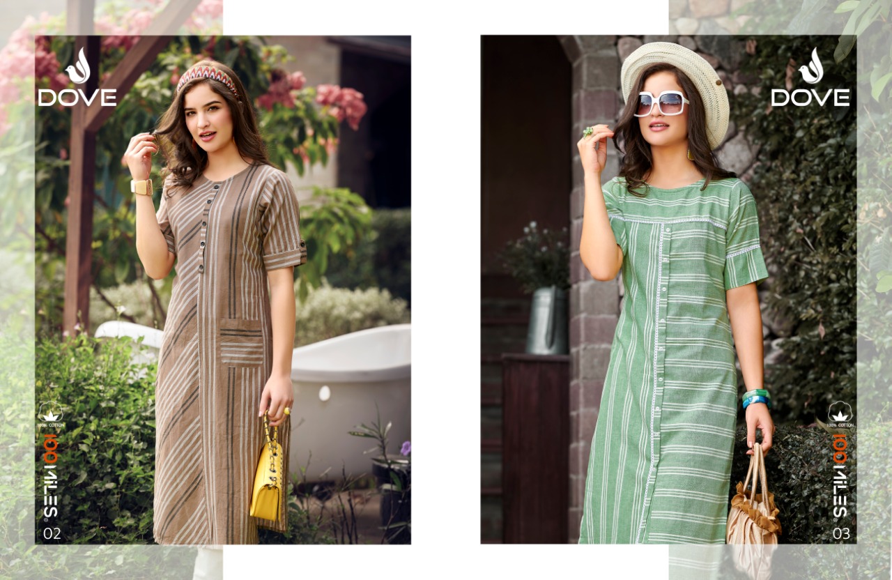 100 Miles dove charming and Beautifull Stylish look modern Kurties