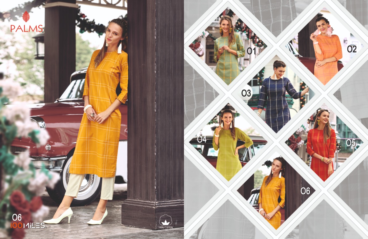 100 Miles palm classic trendy look attractive and modern Kurties