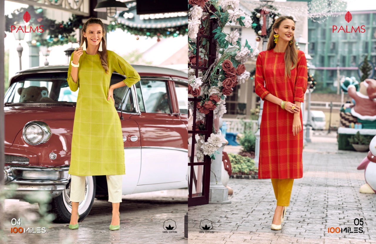 100 Miles palm classic trendy look attractive and modern Kurties