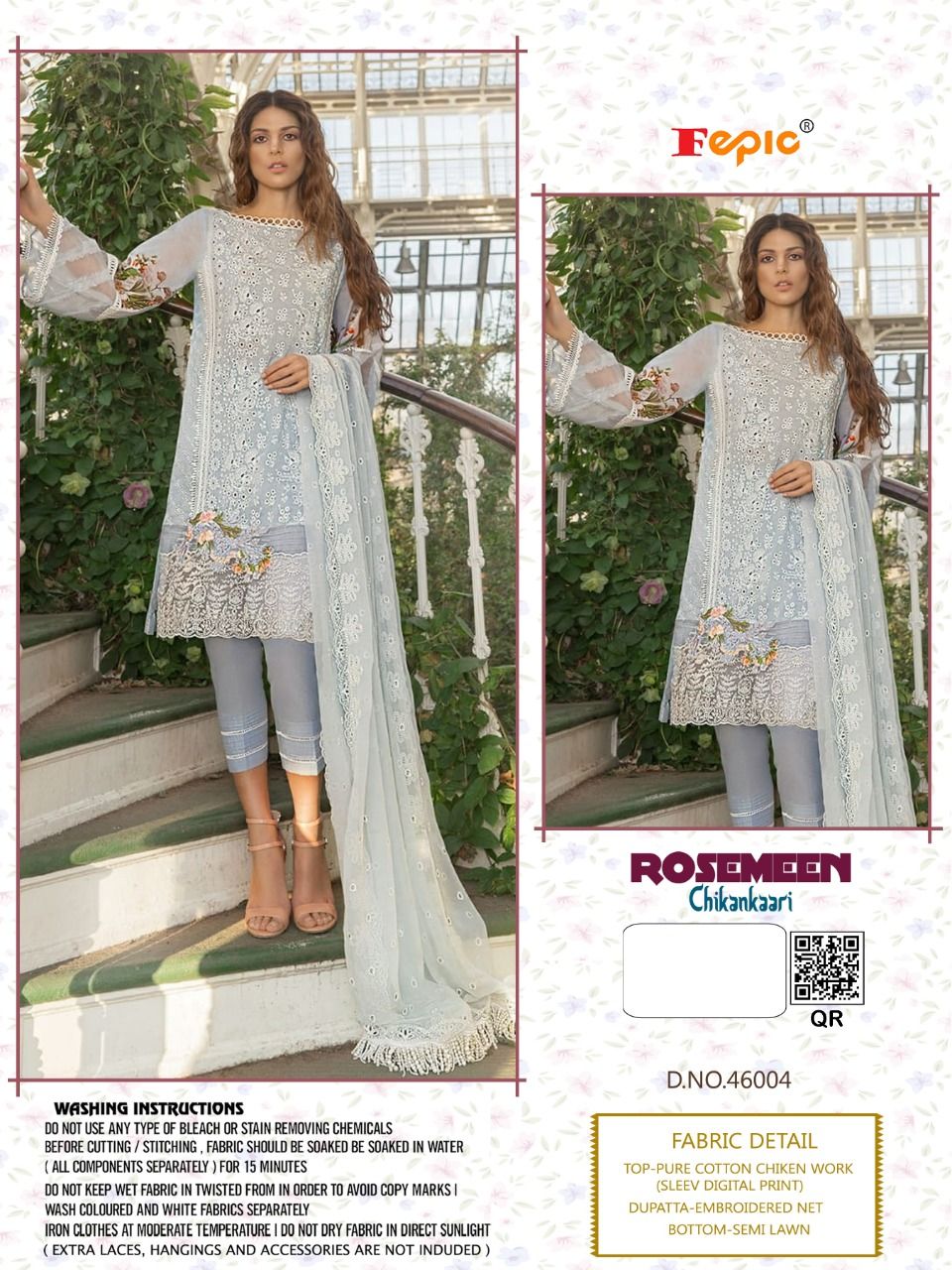 FEPIC rosemeen 46004 Salwar Kameez Cotton Singles