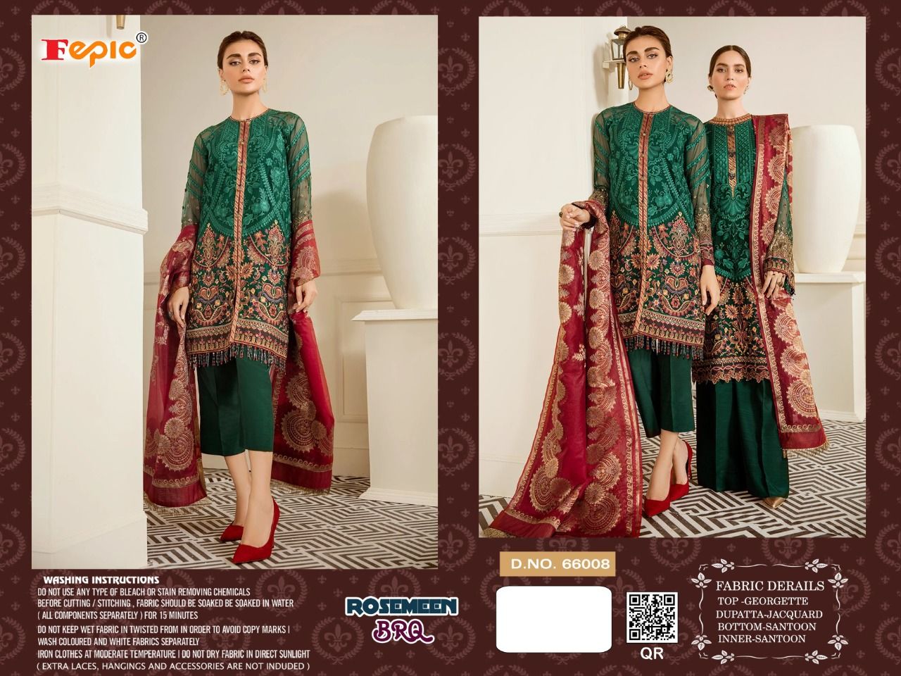 FEPIC BRQ 66008 Salwar Kameez Georgette Net Singles