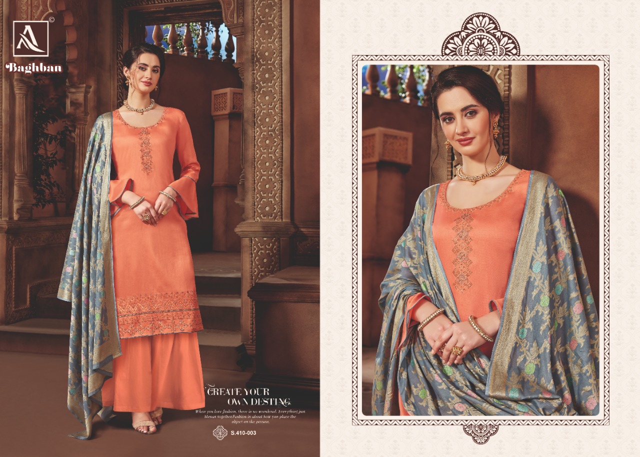 Alok suit baghban attractive and modern Stylish classic trendy Salwar suits