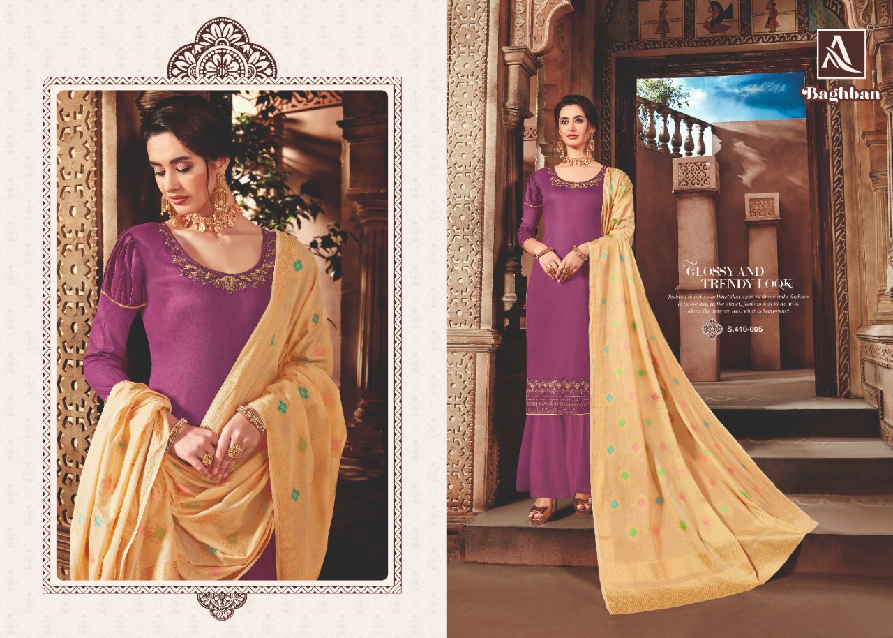 Alok suit baghban attractive and modern Stylish classic trendy Salwar suits