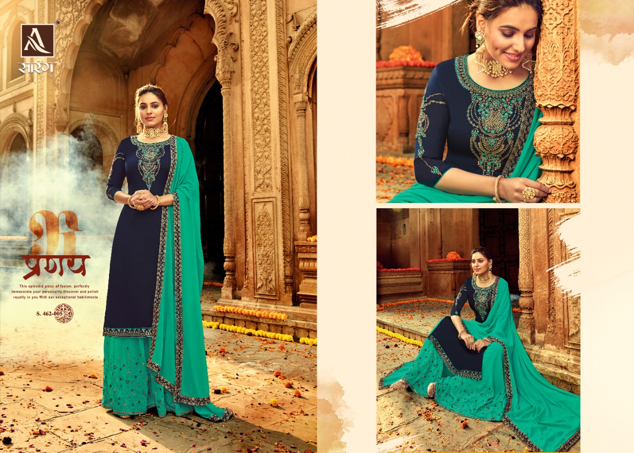 Alok Suit saarang innovative style attractive and gorgeous style Salwar suits