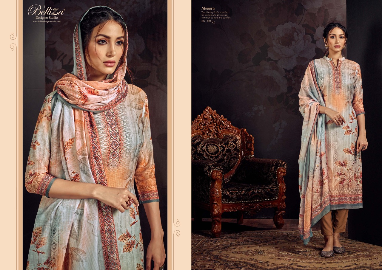 Belliza alveera astonishing and elagant look attractive designed festive collection Salwar suits