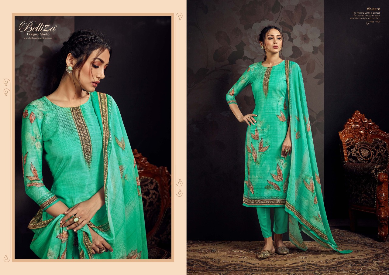 Belliza alveera astonishing and elagant look attractive designed festive collection Salwar suits