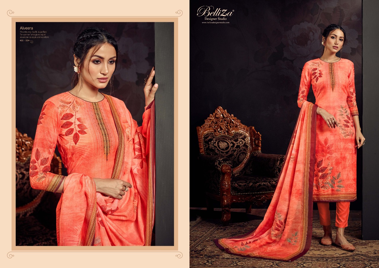 Belliza alveera astonishing and elagant look attractive designed festive collection Salwar suits