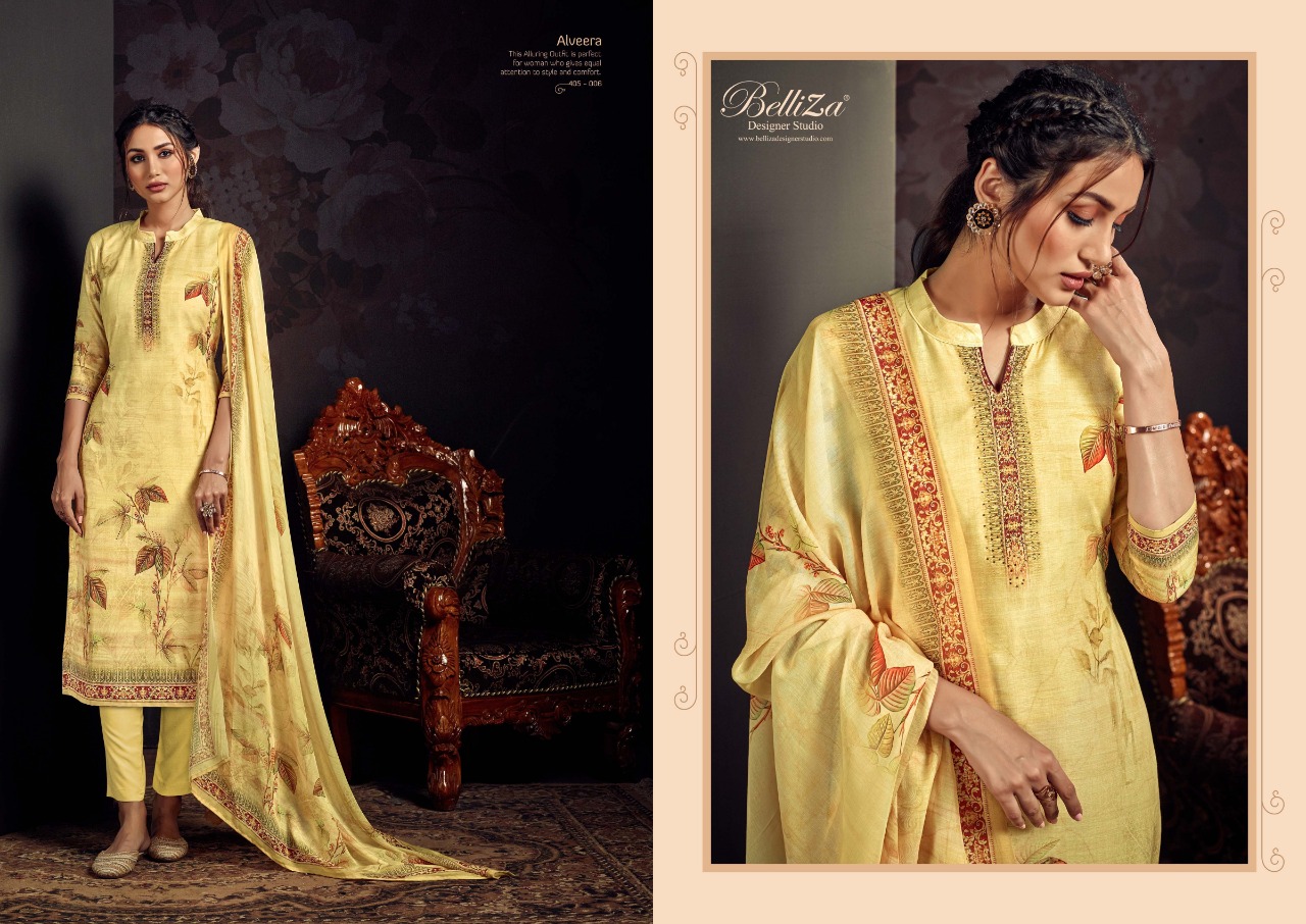 Belliza alveera astonishing and elagant look attractive designed festive collection Salwar suits