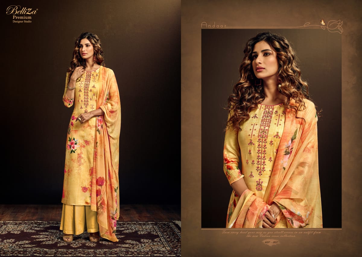 Belliza andaaz astonishing style modern style beautifull Salwar suits