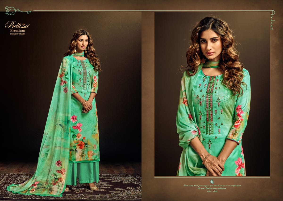 Belliza andaaz astonishing style modern style beautifull Salwar suits