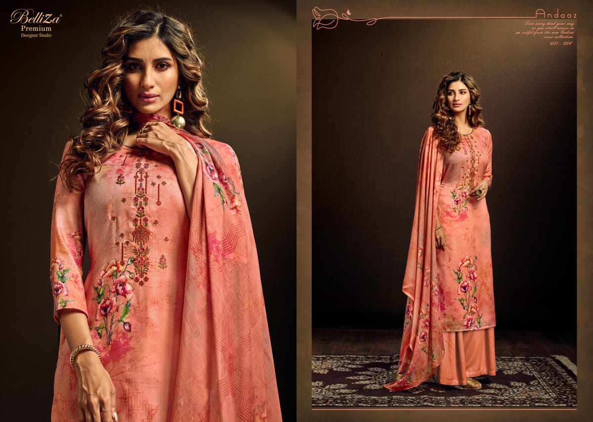 Belliza andaaz astonishing style modern style beautifull Salwar suits