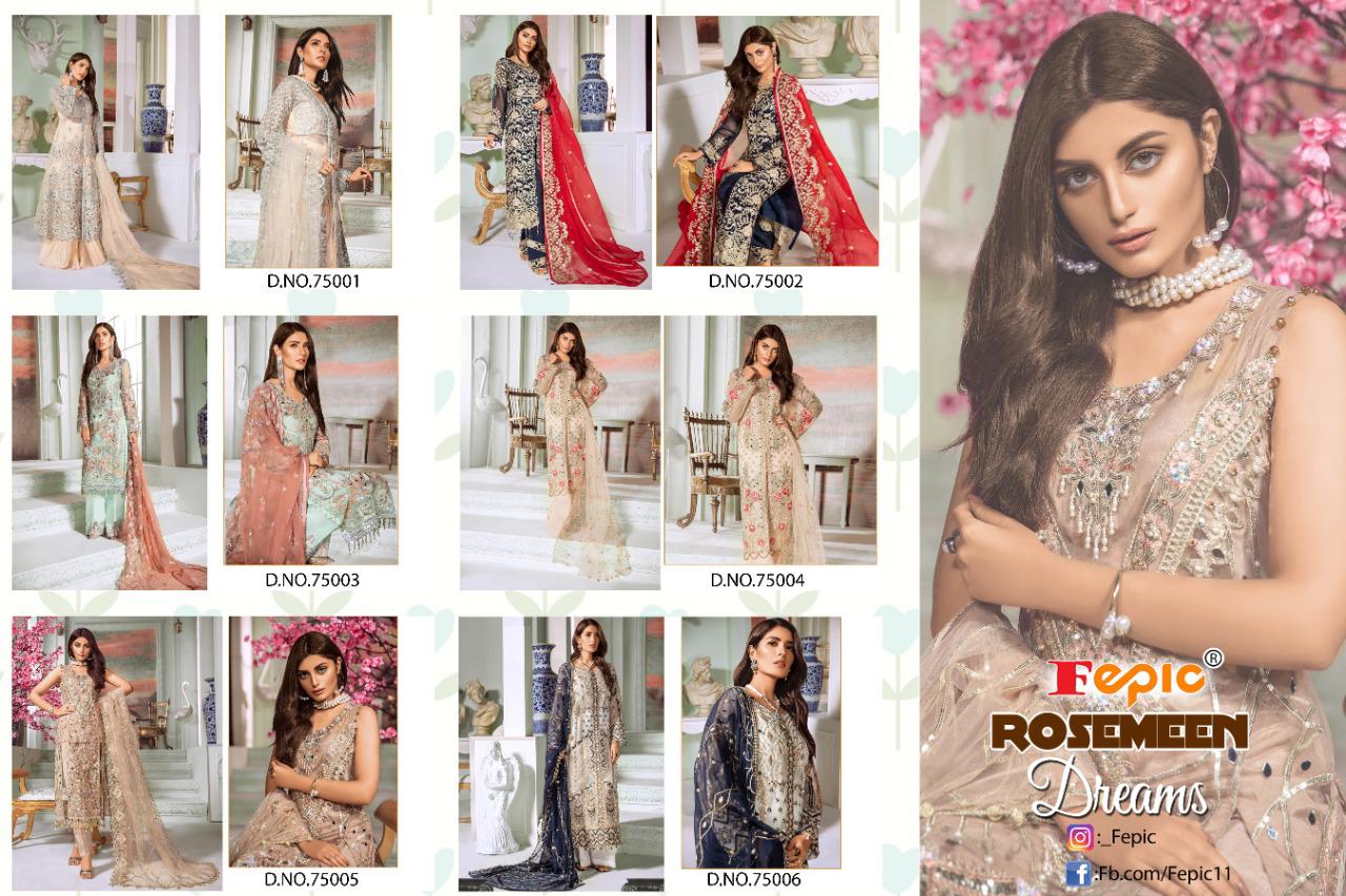 Fepic dreams gorgeous stunning look Georgette Net Pakistani concept Salwar suits