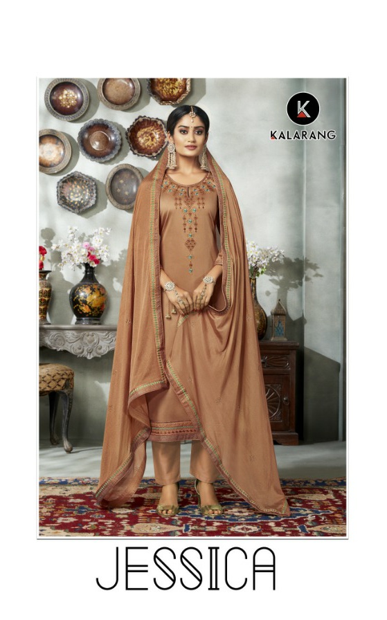 Kalarang Jessica elagant Style gorgeous stunning look beautifully designed Salwar suits