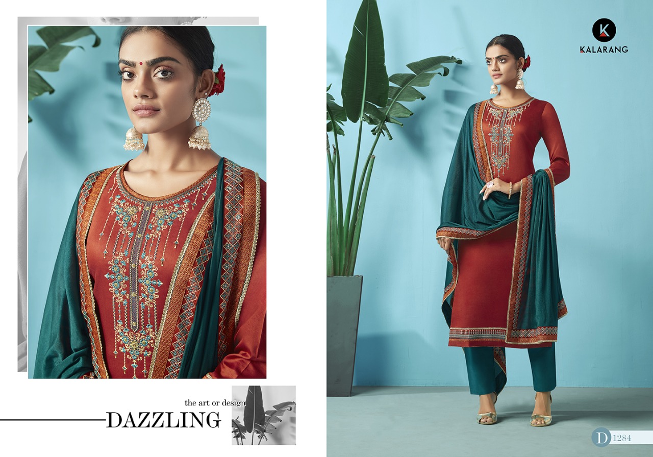 Kalarang nazrana attractive look Beautifully Designed Salwar suits