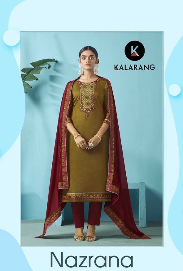 Kalarang nazrana attractive look Beautifully Designed Salwar suits