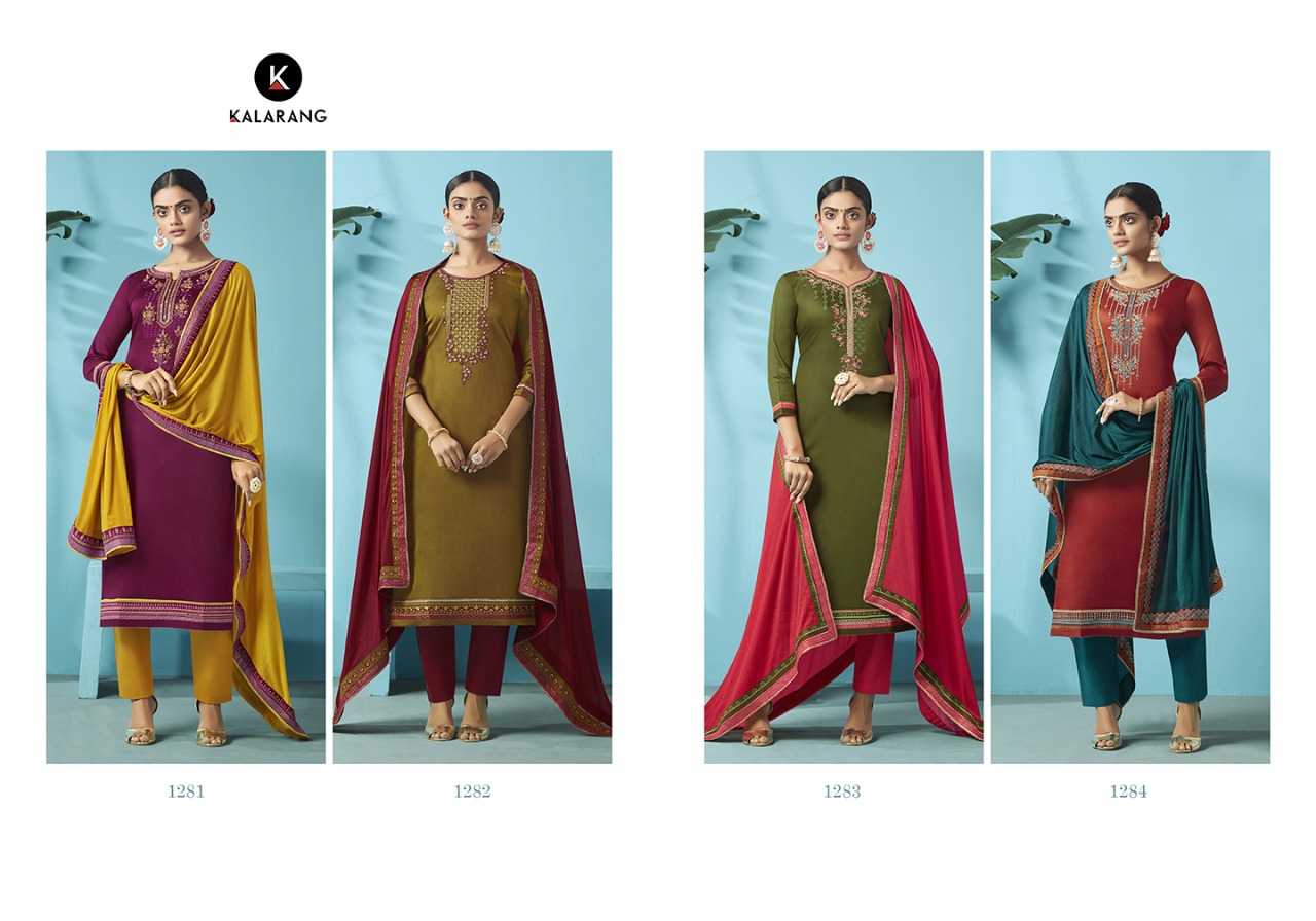 Kalarang nazrana attractive look Beautifully Designed Salwar suits