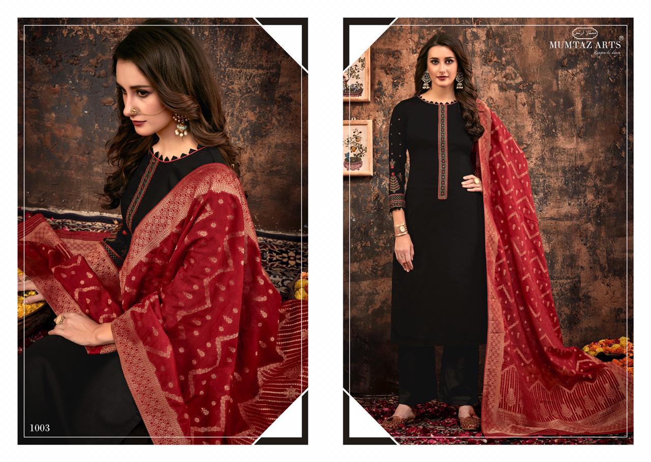 Mumtaz arts Stella attractive and stunning look jam silk Embroided party wear Salwar suits