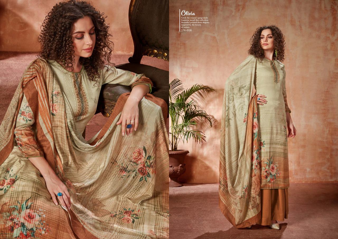 Sargam prints Olivia elagant Style satin digital print with sarvoski diamond work Salwar suits