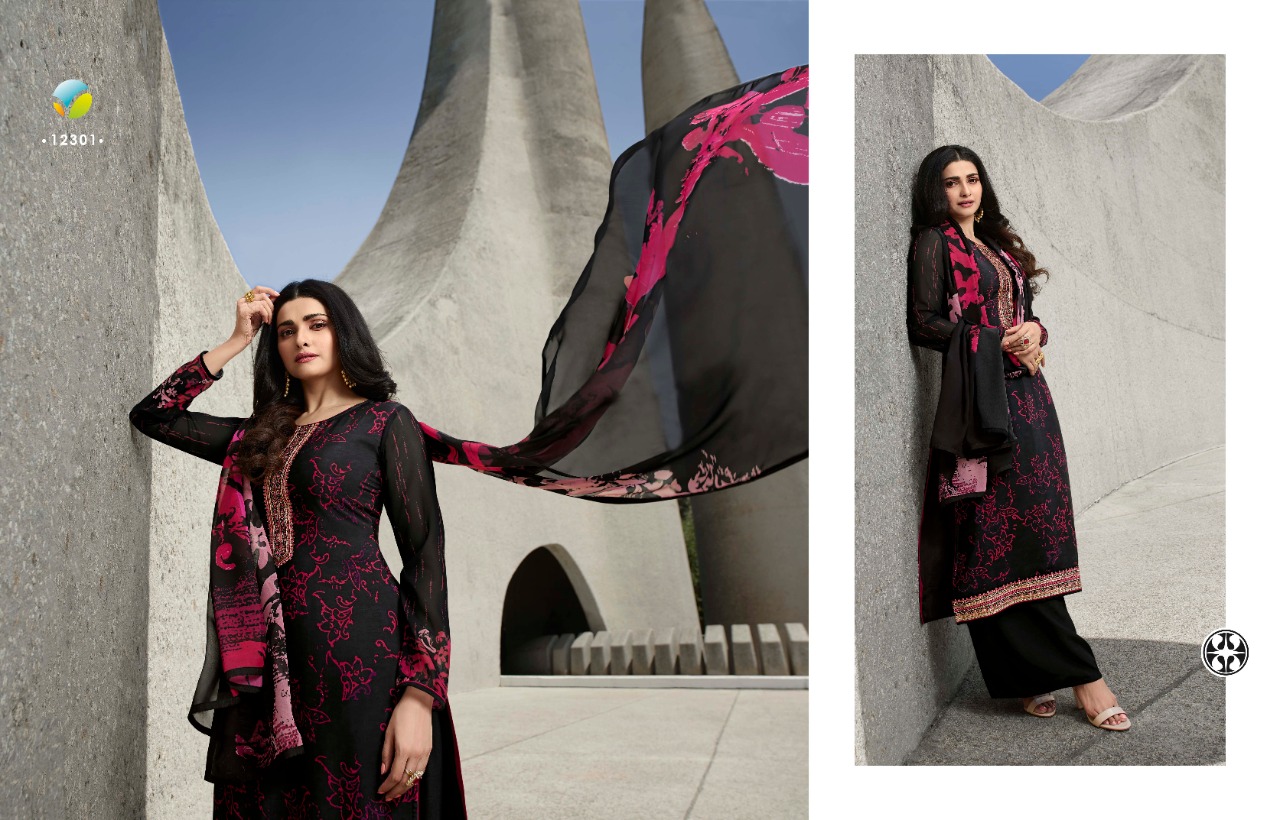 Vinay Fashion royal crape digital modern and Classy catchy look attractive designed Salwar suits