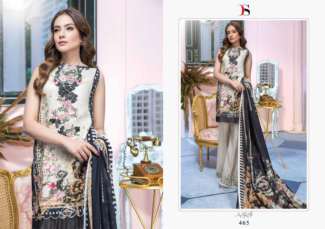 Deepsy suits super hit Firdous pure cotton Embroidered Salwar suits with chiffon Dupatta