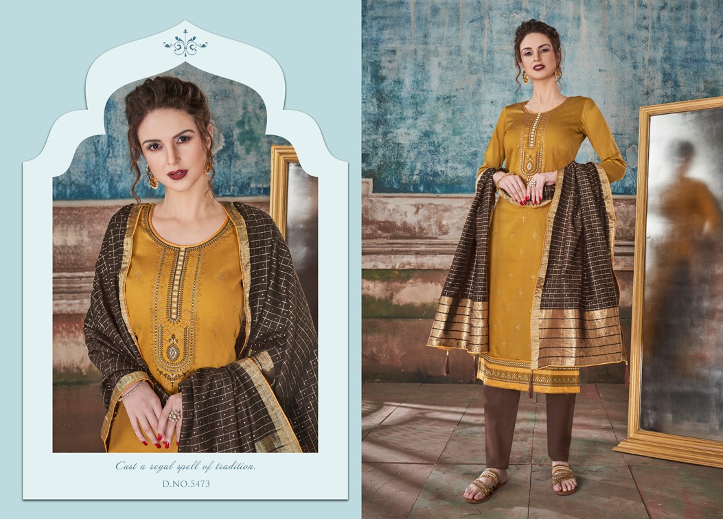 Kessi fabrics saugat jam Silk with sarvoski daimond work Embroided Salwar suits