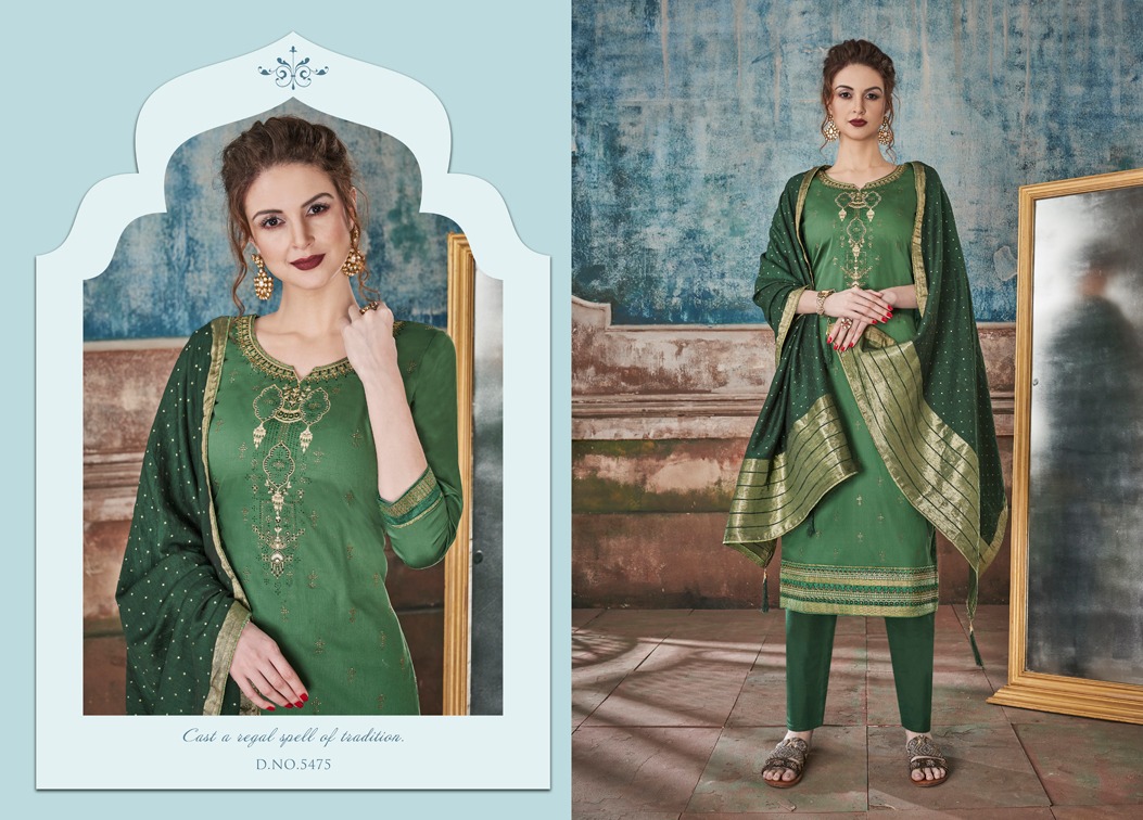 Kessi fabrics saugat jam Silk with sarvoski daimond work Embroided Salwar suits