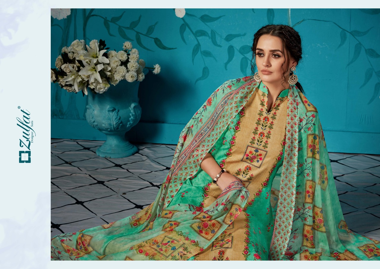 Zulfat rihana innovative style beautifully designed cotton digital print beautifull Salwar suits