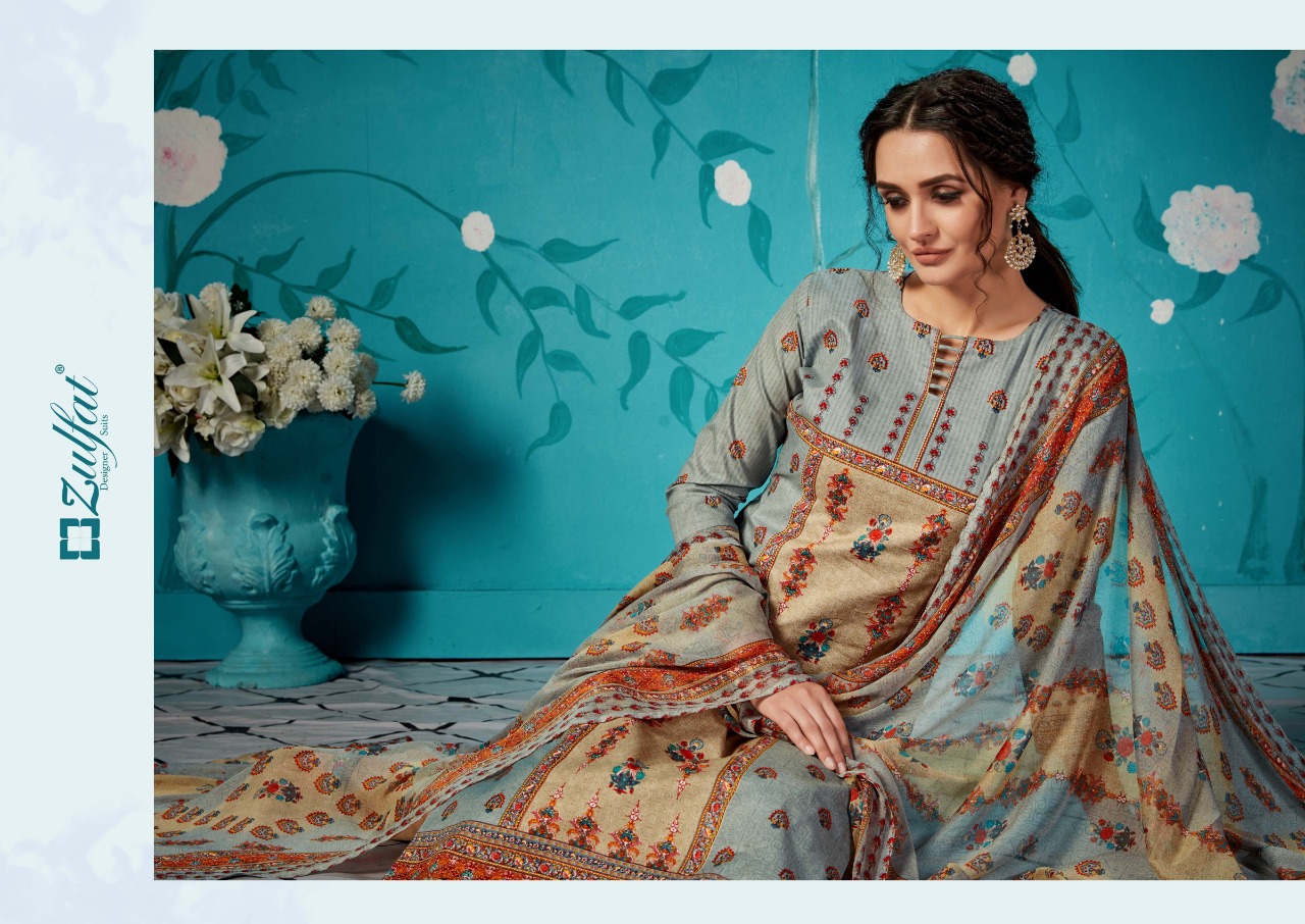 Zulfat rihana innovative style beautifully designed cotton digital print beautifull Salwar suits