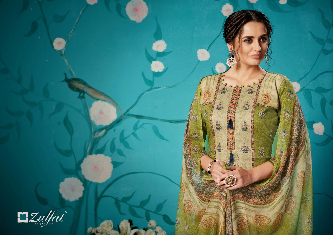 Zulfat rihana innovative style beautifully designed cotton digital print beautifull Salwar suits