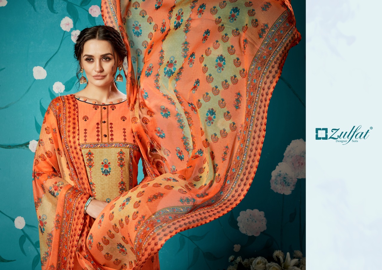 Zulfat rihana innovative style beautifully designed cotton digital print beautifull Salwar suits