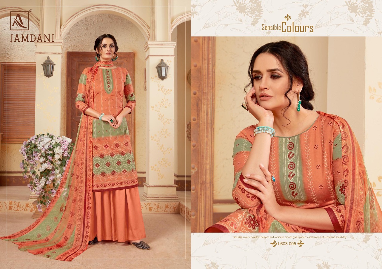 Alok suit jamdani digital printed cotton salwar kameez collection wholsaler