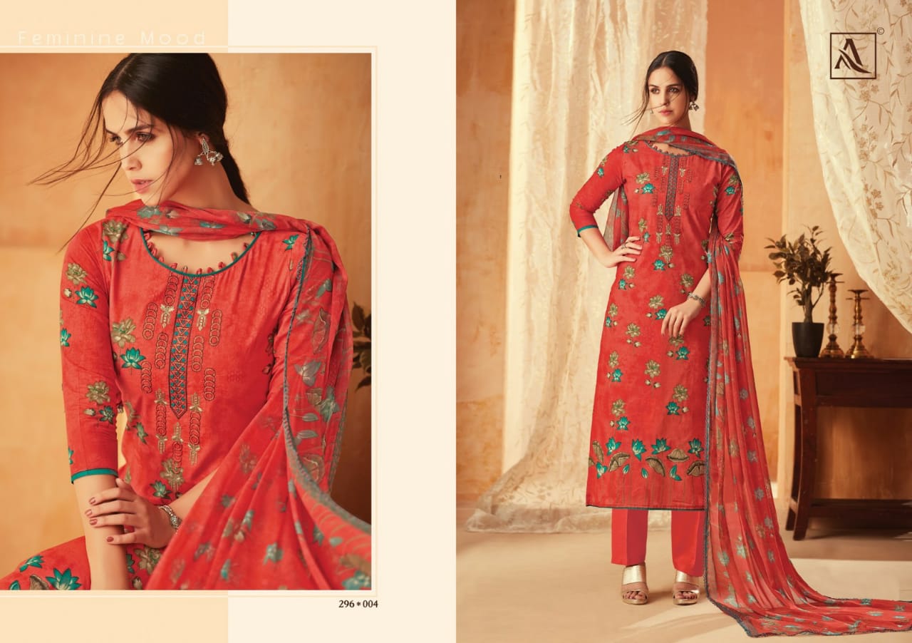 Alok suit krisha pure cotton dress Material exporter