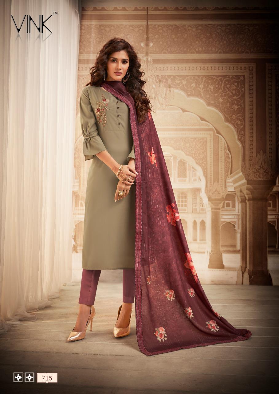 Vink royale vol 2 beautiful kurti with dupatta collection