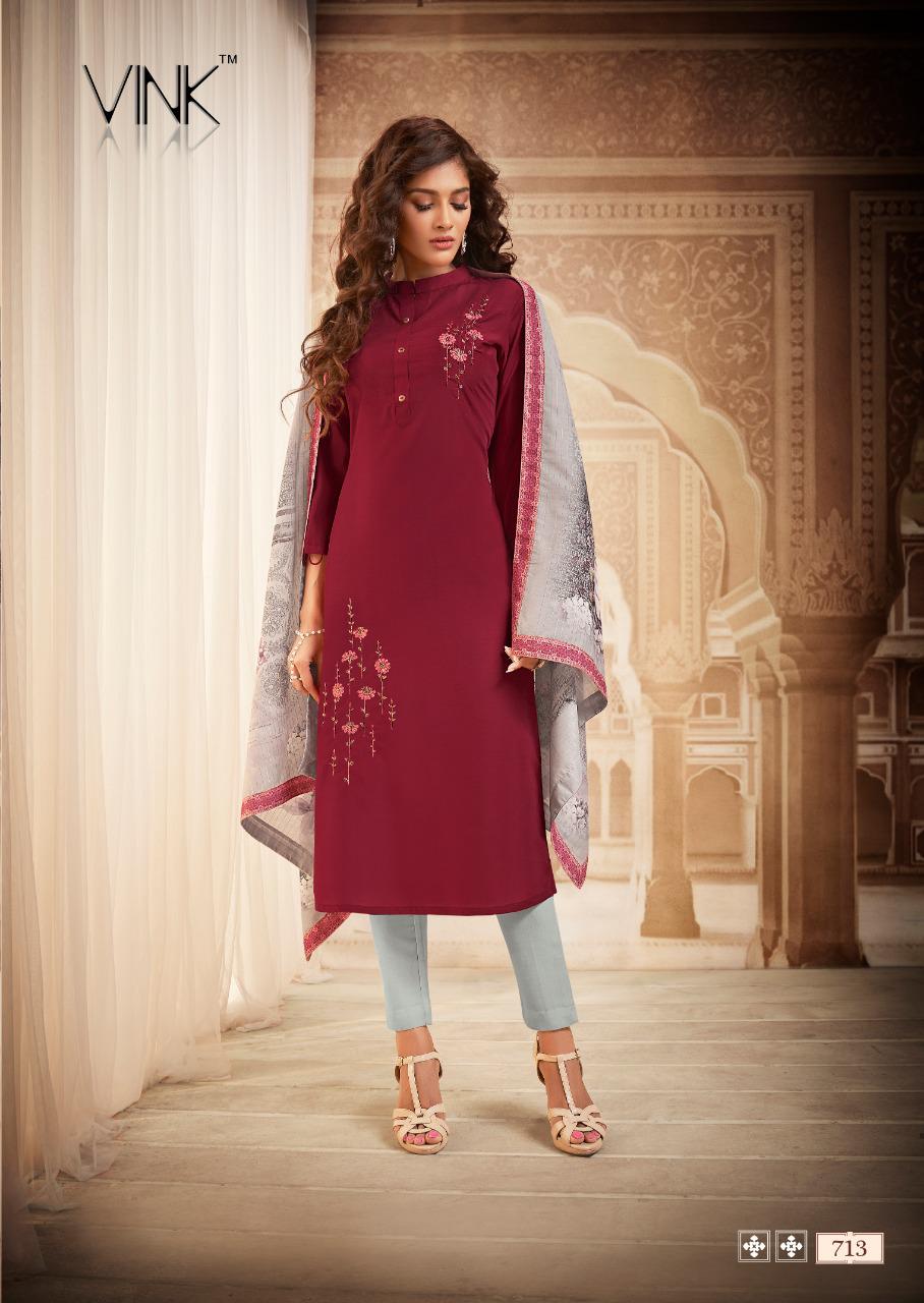 Vink royale vol 2 beautiful kurti with dupatta collection