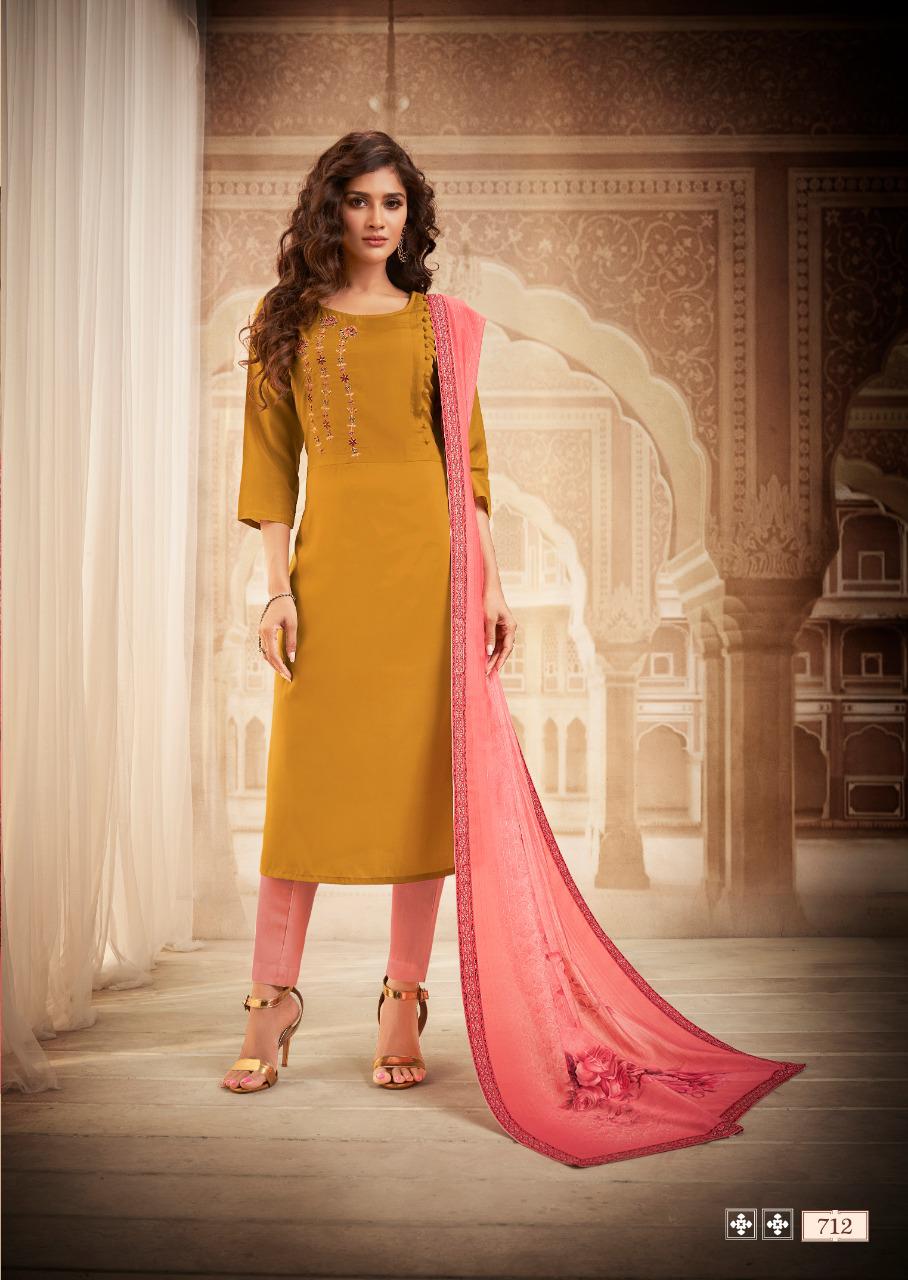 Vink royale vol 2 beautiful kurti with dupatta collection