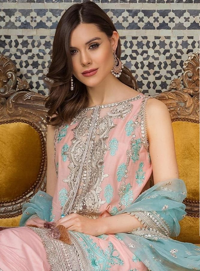 Deepsy sobia nazir cotton embroidered salwar Suits exporter