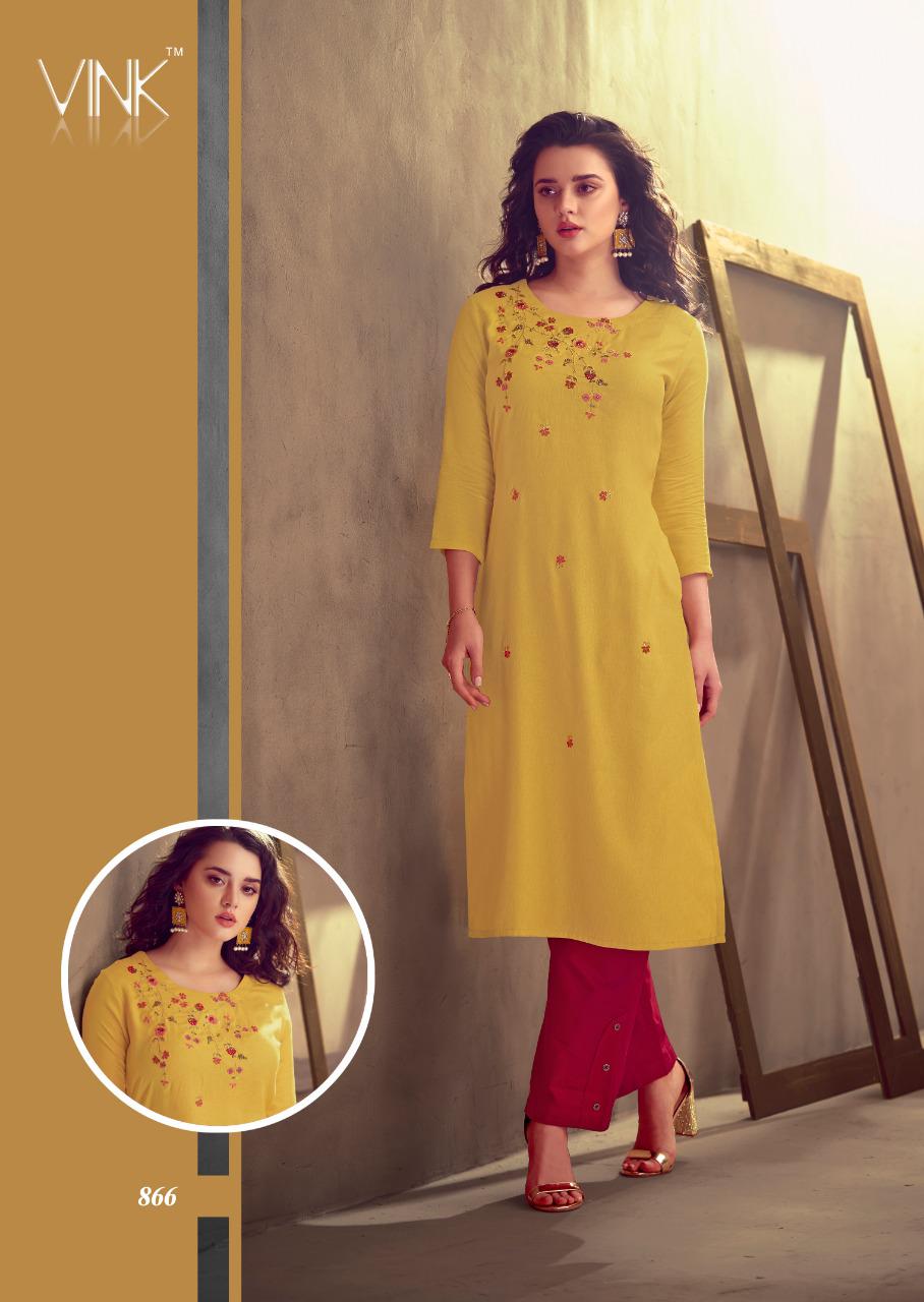 Vink grace kurti with pants festive wear collection dealer