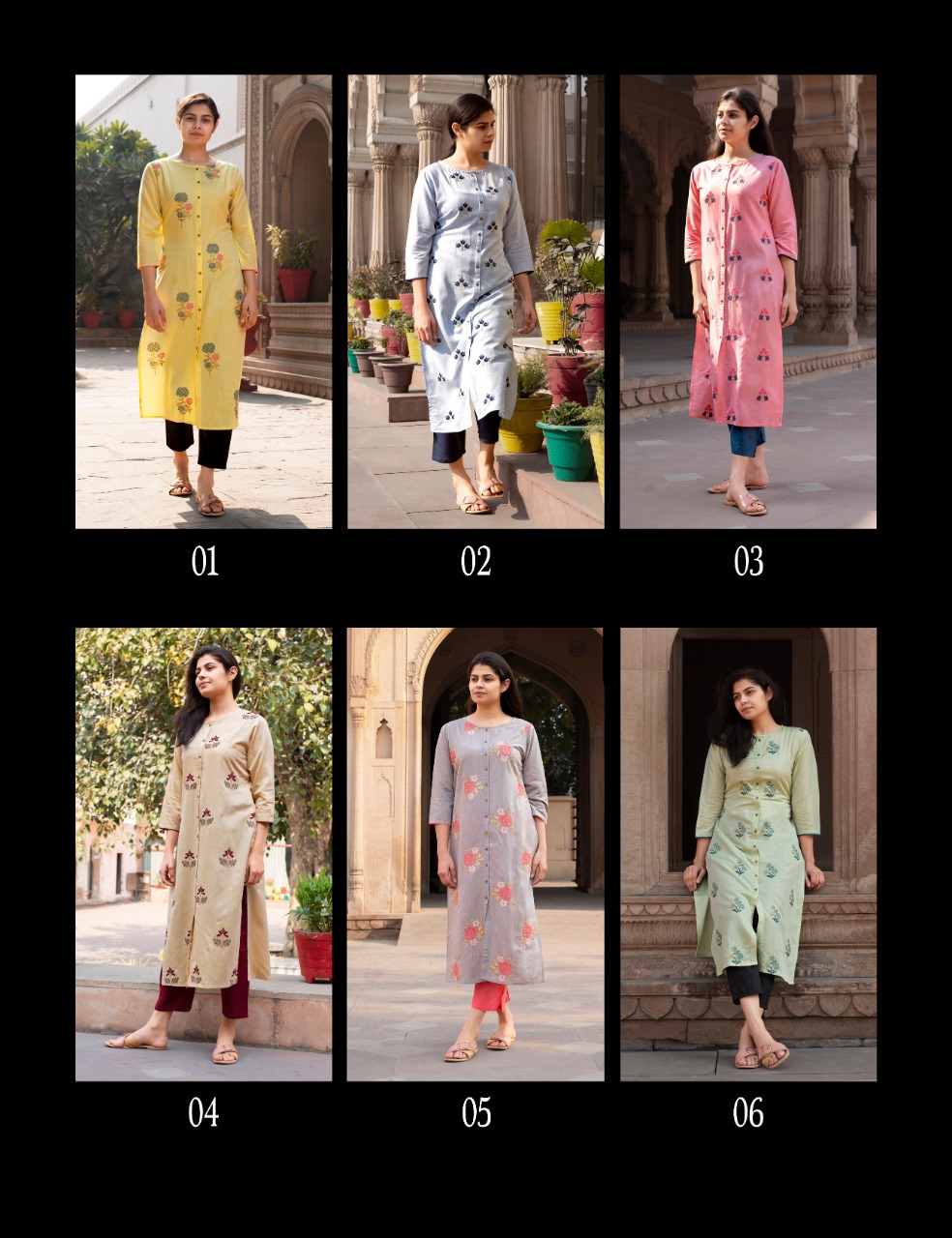 100 miles glossy ready to wear designer kurties at best price