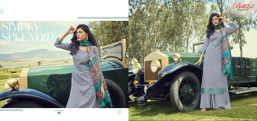 Belliza guzarish  charming look beautifully designed astonishing style Salwar suits catalog