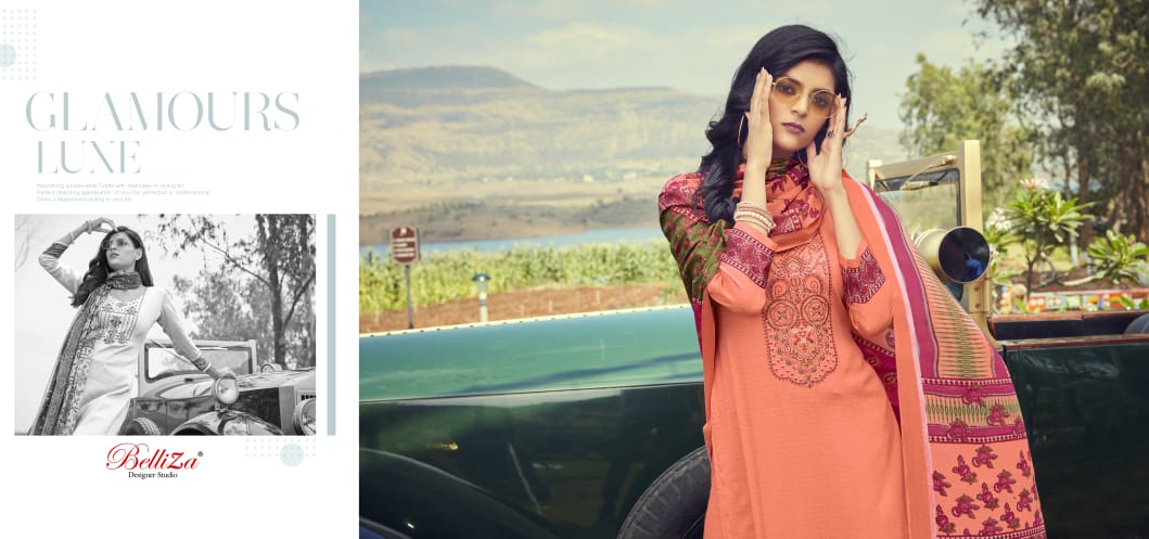 Belliza guzarish  charming look beautifully designed astonishing style Salwar suits catalog