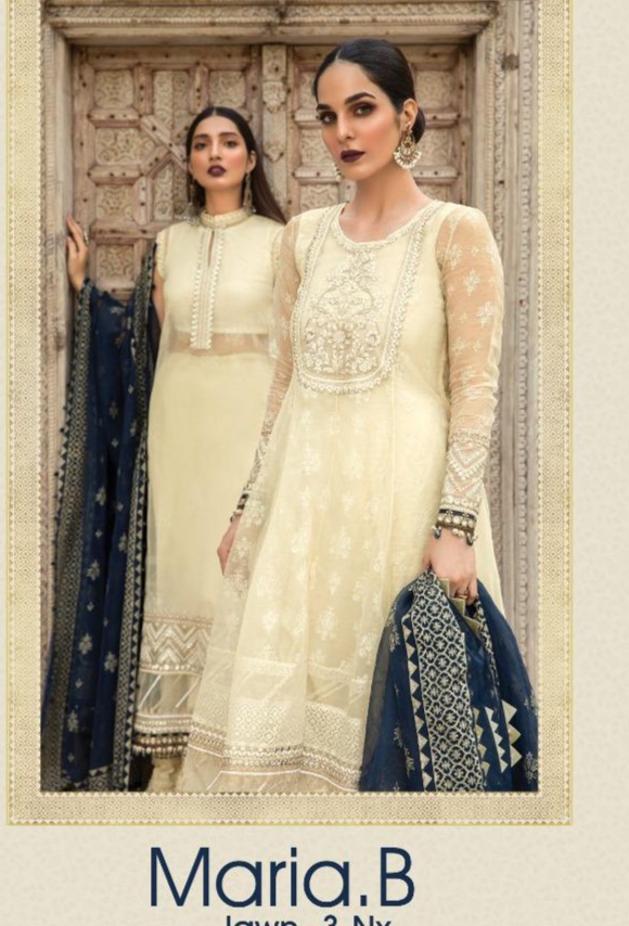 Deepsy maria b lawn 3 nx attractive pakistani salwar suits catalog