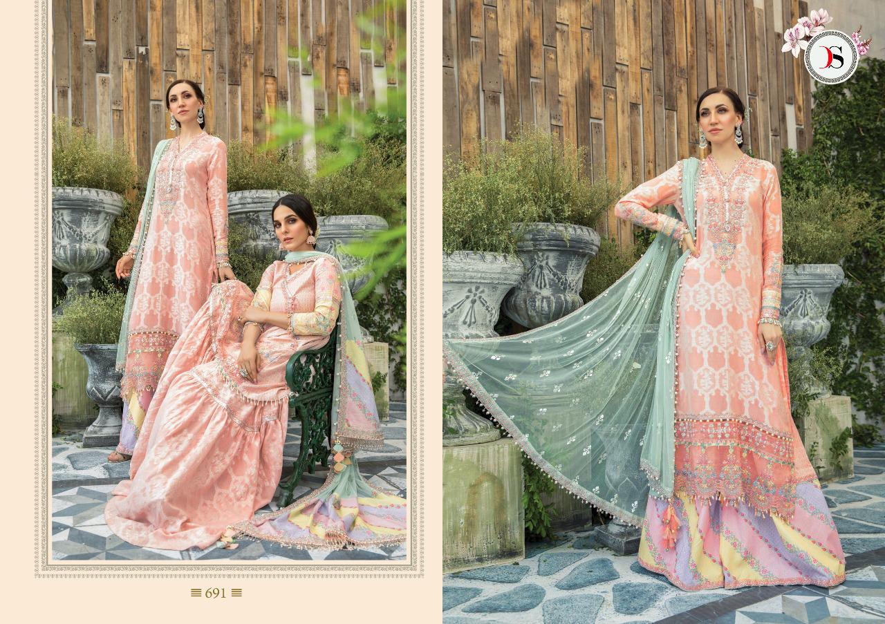 Deepsy maria b lawn 3 nx attractive pakistani salwar suits catalog