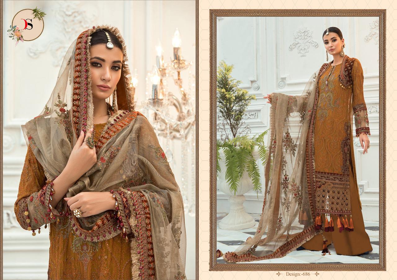 Deepsy suits embroidered pakistani style dress Material collection exporter